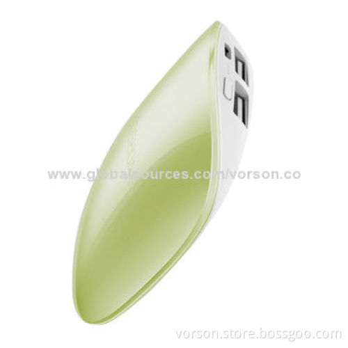 Fashionable Power Bank, 3,000mAh, Bi-color Injection Mold, Li-polymer Battery, Dual-USB OutputNew